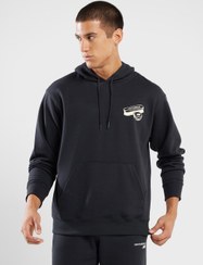 تصویر هودی شاین راحت از جنس تره‌تی فرانسوی برند new balance French Terry Relaxed Shine Hoodie