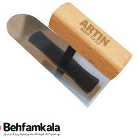 تصویر ماله استیل مینی دسته چوبی Gsb 