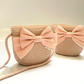 تصویر کیف حصیری بچگانه 