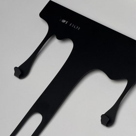 تصویر آویز لباس بزرگ مشکی dropiron 