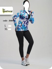 تصویر ست سویشرت شلوار ورزشی زنانه کد 0014 womens sweatshirt and sports pants set code 0014