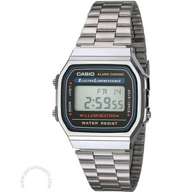 تصویر ساعت دیجیتال کاسیو مدل A168WA-1W اصل Casio A168WA-1W Digital Watch original