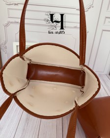 تصویر کیف توری چرمی گلدار کد ۱۳۶۹ 