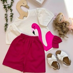 تصویر ست دخترانه فلامینگویی 