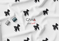 تصویر پارچه طرح پاپیون مشکی | کد C12 