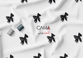 تصویر پارچه طرح پاپیون مشکی | کد C12 