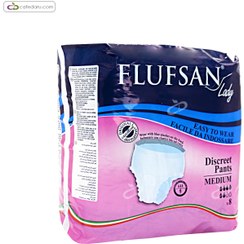 تصویر پوشک بزرگسال فلوفسان سایز متوسط بسته ۸ عددی 