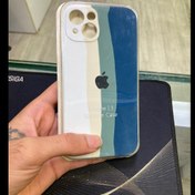 تصویر قاب اپل 13 نرمال رنگین کمانی طوسی 