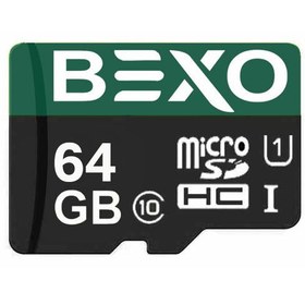 تصویر کارت حافظه MicroSDHC بکسو استاندارد UHS-I U1 سرعت 80MBps ظرفیت 64 گیگابایت Bexo UHS-I U1 80MBps MicroSDHC 64GB