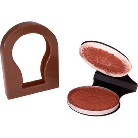 تصویر گچ مو سکه ای قهوه ای 