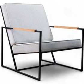 تصویر مبل فلزی تک نفره افرا سبک مینیمال مدرن برند اُرفیک 