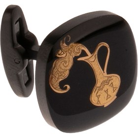 تصویر دکمه سردست کربن بهمن 