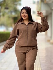 تصویر ست بامبر جکت و شلوار جیر - قهوه ای / 3 