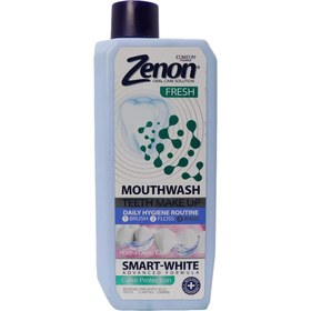 تصویر دهان شویه سفیدکننده زنون 400 میلی لیتر Zenon smart white mouthwash 400 ml