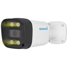 تصویر دوربین مداربسته اسکوو SCOVO SC-IP-654 4MP Warmlight 