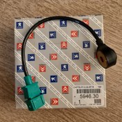 تصویر سنسور ضربه(ناک) 405 اورجینال بوش آلمان در بسته بندی پژو سیتروئن فرانسه با لیبل ایساکو 