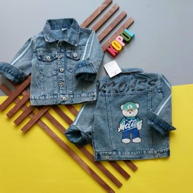 تصویر کت جین بچگانه خرسی 