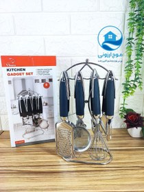 تصویر سرویس ابزار آشپزخانه 8 پارچه ویتارا کد A-KGS03 Kitchen tool service 8 fabric Vitara code A-KGS03