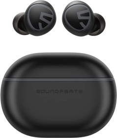 تصویر هندزفری بلوتوثی ساندپیتز بی سیم | SoundPEATS Wireless Earbuds Bluetooth V5.1 Headphones SoundPEATS Wireless Earbuds Bluetooth V5.1 Headphones with 30Hrs Playtime in-Ear Wireless Earphones, Built-in Mic for Clear Calls, Touch Control, Single/Twin Mode, Stereo Sound (Black)