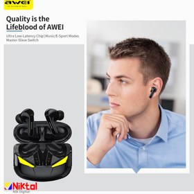 تصویر هندزفری بلوتوث اوی مدل Awei T35 Awei T35 TWS Wireless Earphones