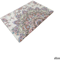 تصویر روفرشی یزد مدل گل رز رنگ کرم سایز ۲۰۰ در ۱۵۰ 