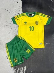 تصویر کیت کلاسیک برزیل با چاپ لیزری و امضا پله 