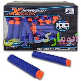 تصویر پک ۱۰۰ عددی تیر فومی چسبنده اسباب بازی 