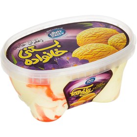 تصویر دایتی بستنی لیتری فانتزی زعفرانی 600 گرمی 
