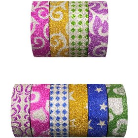 تصویر چسب رنگی 10 عددی لیزری 