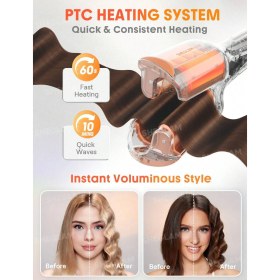 تصویر دستگاه ویو کننده مو شیگلم مدل Beach Babe سایز ۲۵ میلی متر 