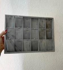 تصویر سینی نیم ست کارتی ۱۸ عددی - مشکی 