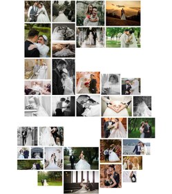 تصویر متال برد کلاژ عدد 5 