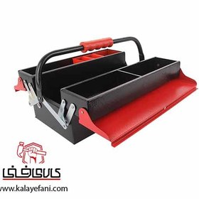 تصویر جعبه ابزار فلزی 40 سانت 2 طبقه مدل 4705 Metal tool box 40 cm 2 floors model 4705