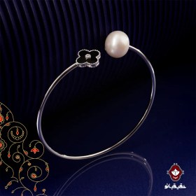 تصویر دستبند نقره مروارید یسنا 