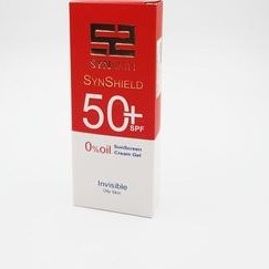 تصویر کرم ژل ضد آفتاب SPF 50 ساین اسکین رنگی مدل Syn Shield حجم 50 میلی لیتر 