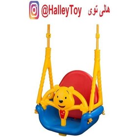 تصویر اسباب بازی تاب بارفیکسی باکیفیت کودک شخصیت کارتونی پو فروشگاه هالی توی 