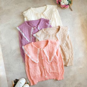 تصویر ژاکت بافت فلورا کد ۶۵۶ 