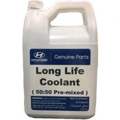 تصویر ضد یخ کولانت هیوندای چهار لیتری جنیون پارت Hyundai Coolant Fluid 4 litre