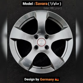 تصویر رینگ فابریک سایز ۱۵ مدل ساوارا دودی ا Original wheel size 15" Original wheel size 15"