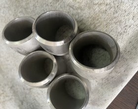 تصویر زانو 1/2 1 اینچ 45 درجه استنلس استیل رده 40 b16.9 از جنس WP 304/304L ELBOW 1 1/2 45 SCH 40 B16.9 WP 304 /304L
