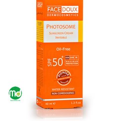 تصویر فیس دوکس کرم ضد آفتاب فاقد چربی +SPF50 فتوزوم (بدون رنگ) ا Face Doux Photosome Sunscreen Oil Free SPF50+ (Invisible) Face Doux Photosome Sunscreen Oil Free SPF50+ (Invisible)