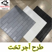 تصویر دیوارپوش فومی چسبدار طرح آجر تخت 