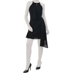 تصویر پیراهن زنانه مشکی سرژه Serge کد 205505 