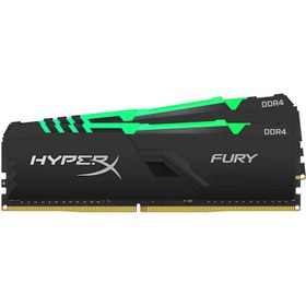 تصویر رم کینگستون HyperX FURY RGB 32GB 16GBx2 3200MHz CL16 Kingston HyperX FURY RGB 32GB 16GBx2 3200MHz CL16 DDR4 Gaming RAM