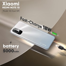 تصویر گوشی موبایل شیائومی مدل Redmi Note 10 5G دو سیم کارت ظرفیت 128 گیگابایت و رم 6 گیگابایت 