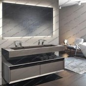 تصویر روشویی مدرن زرین نیک مدل ZN0278 دو لگنه 