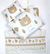 تصویر سرویس خواب نوزاد سه تیکه مسافرتی | کاور ضد آب 