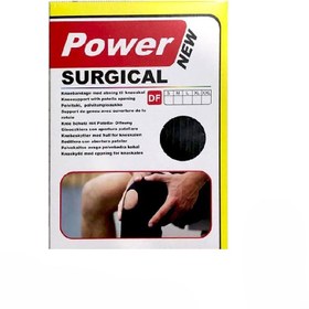 تصویر زانوبند سوراخ‌دار مدل Power | حمایت پایدار زانو با طراحی تنفسی و فشاری زانوبند سوراخدار ورزشی