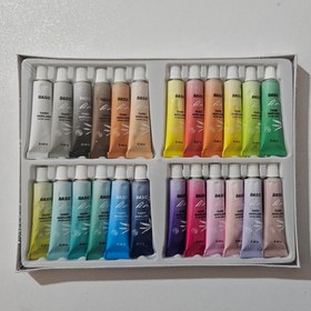 تصویر رنگ اکریلیک پاستلی بیسیک 24 رنگ BASIC 6 میل