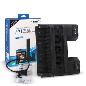 تصویر پایه چند منظوره پلی استیشن ۴ دابی ا Multifunctional Cooler Stand PS4 Multifunctional Cooler Stand PS4